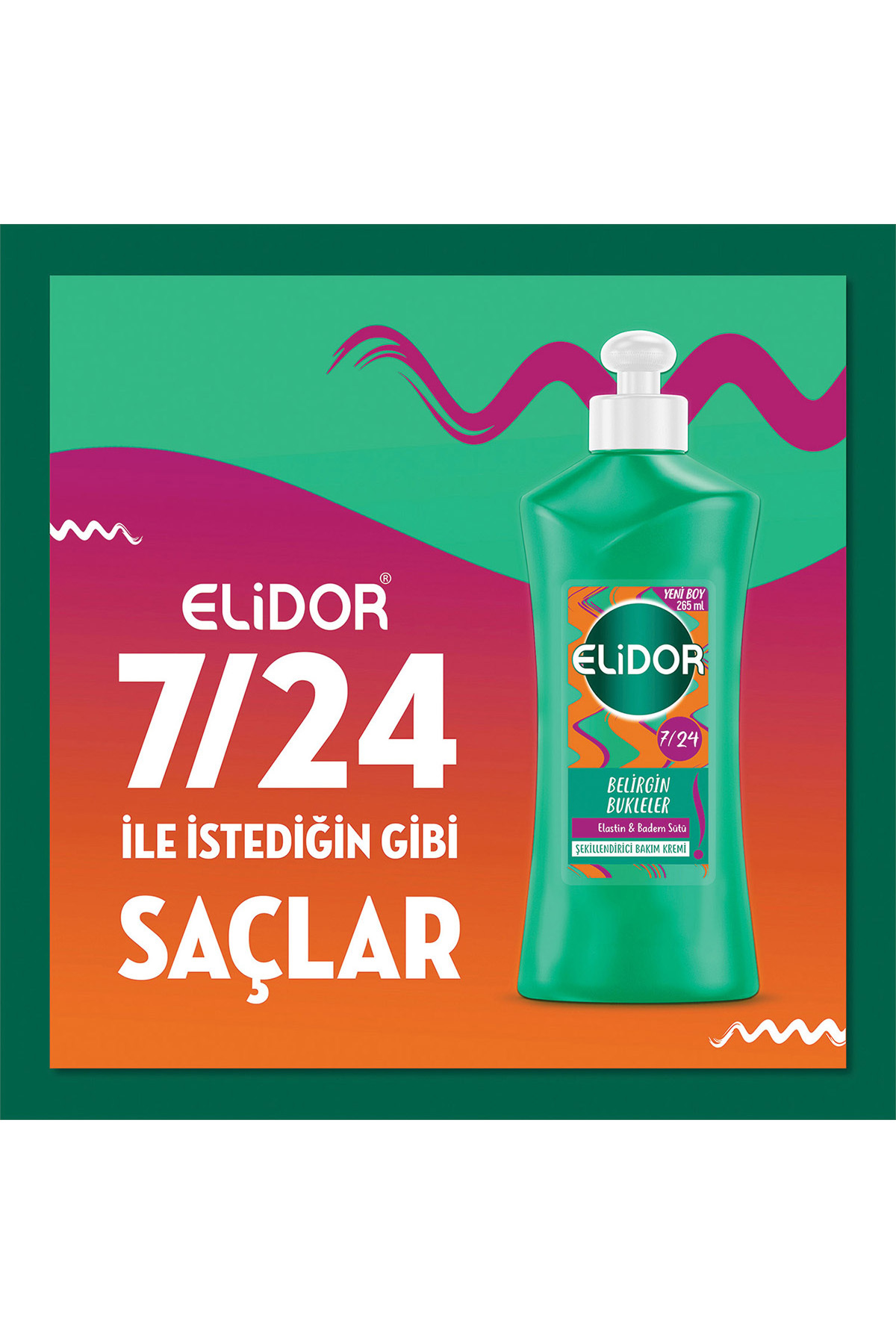 ELİDOR 7/24 ŞEKİLLENDİRİCİ BELİRGN BUKLE SAÇ KREMİ 265ML-