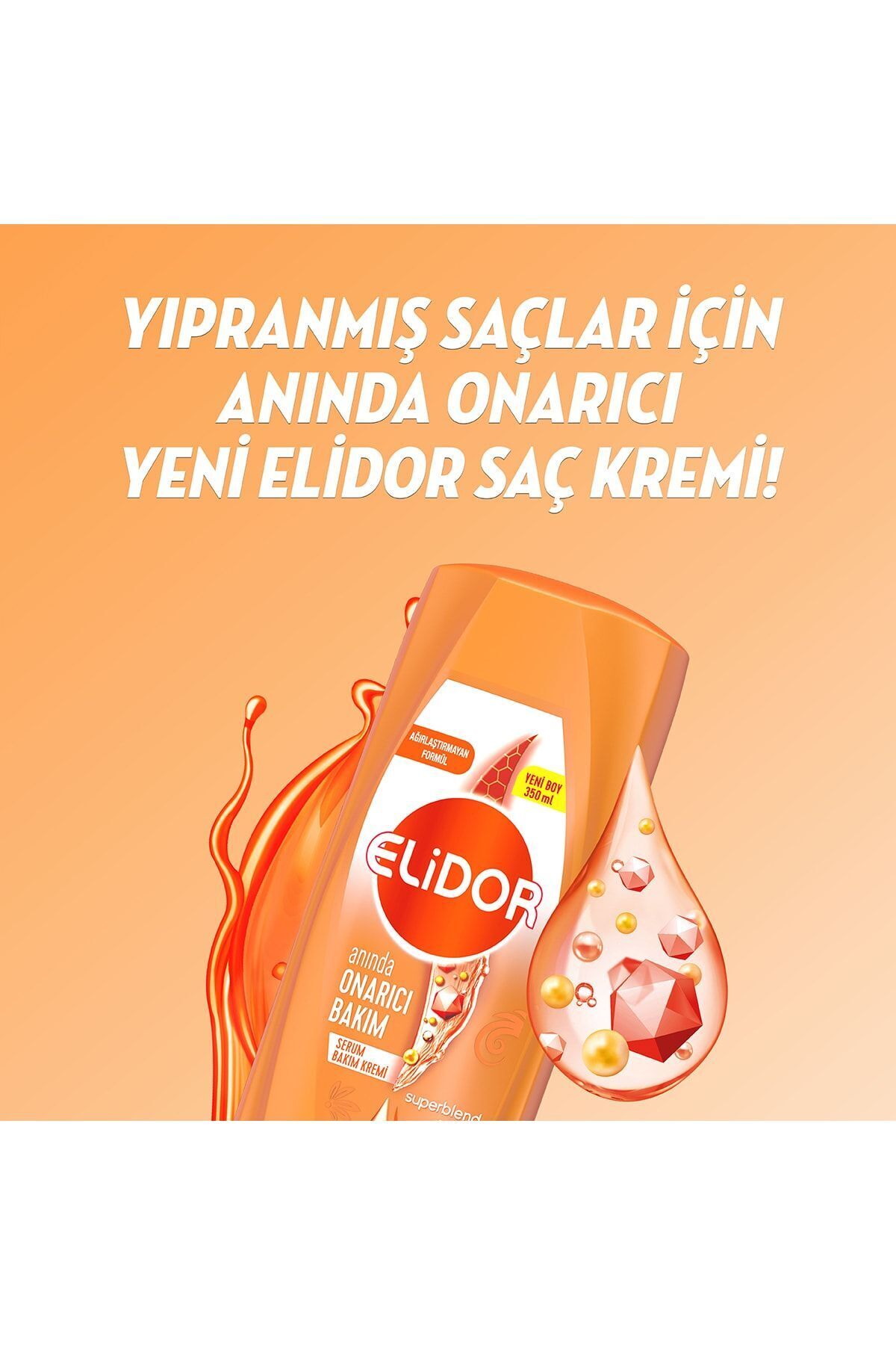 ELİDOR SUPERBLEND SERUM  ANINDA ONARICI SAÇ KREMİ 350ML-