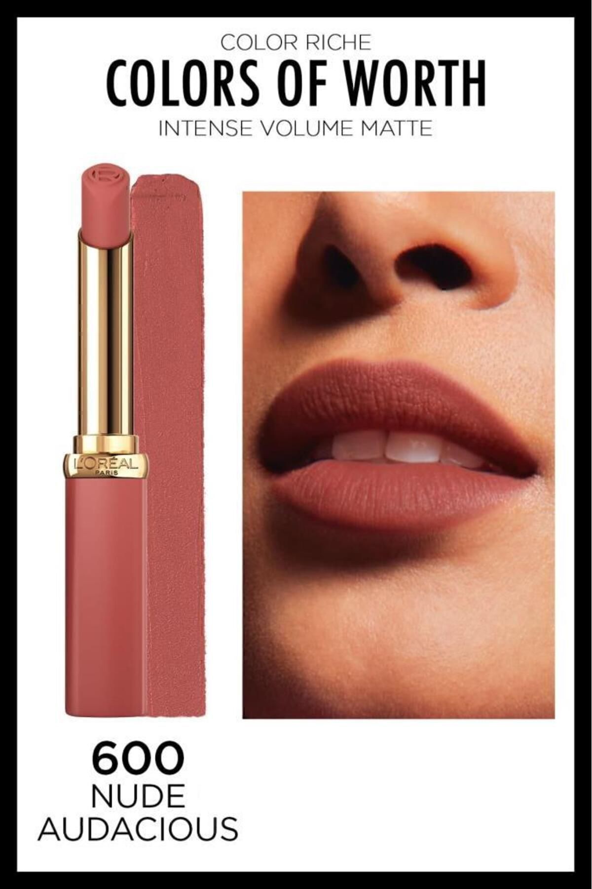 LOREAL PARİS COLOR RİCHE COLOR  WORTH RUJ 600 NUDE-