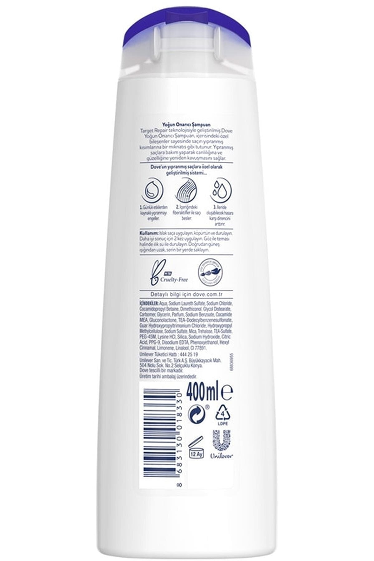 DOVE YOĞUN ONARICI ŞAMPUAN 400 ML-