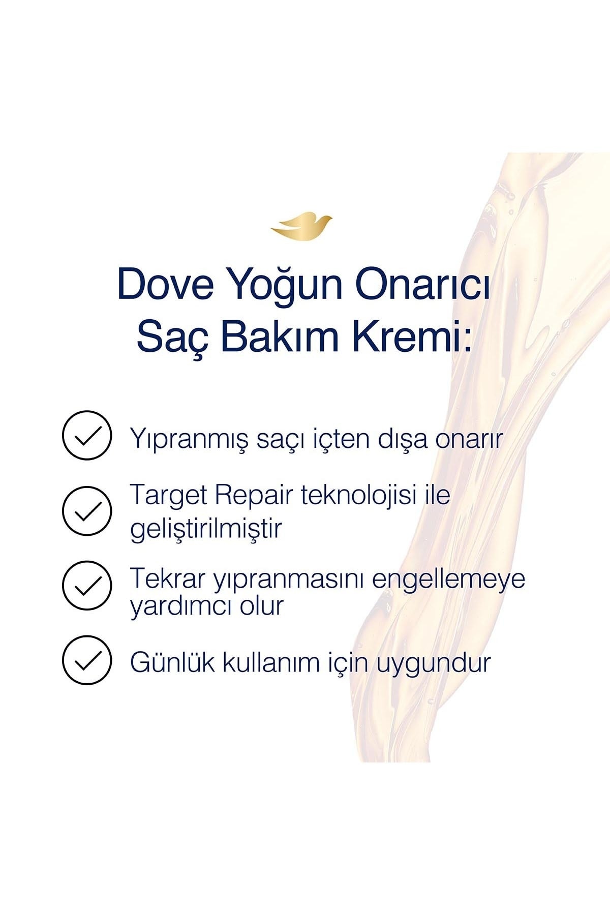 DOVE ULTRA CARE SAÇ BAKIM KREMİ YOĞUN ONARICI 350M-