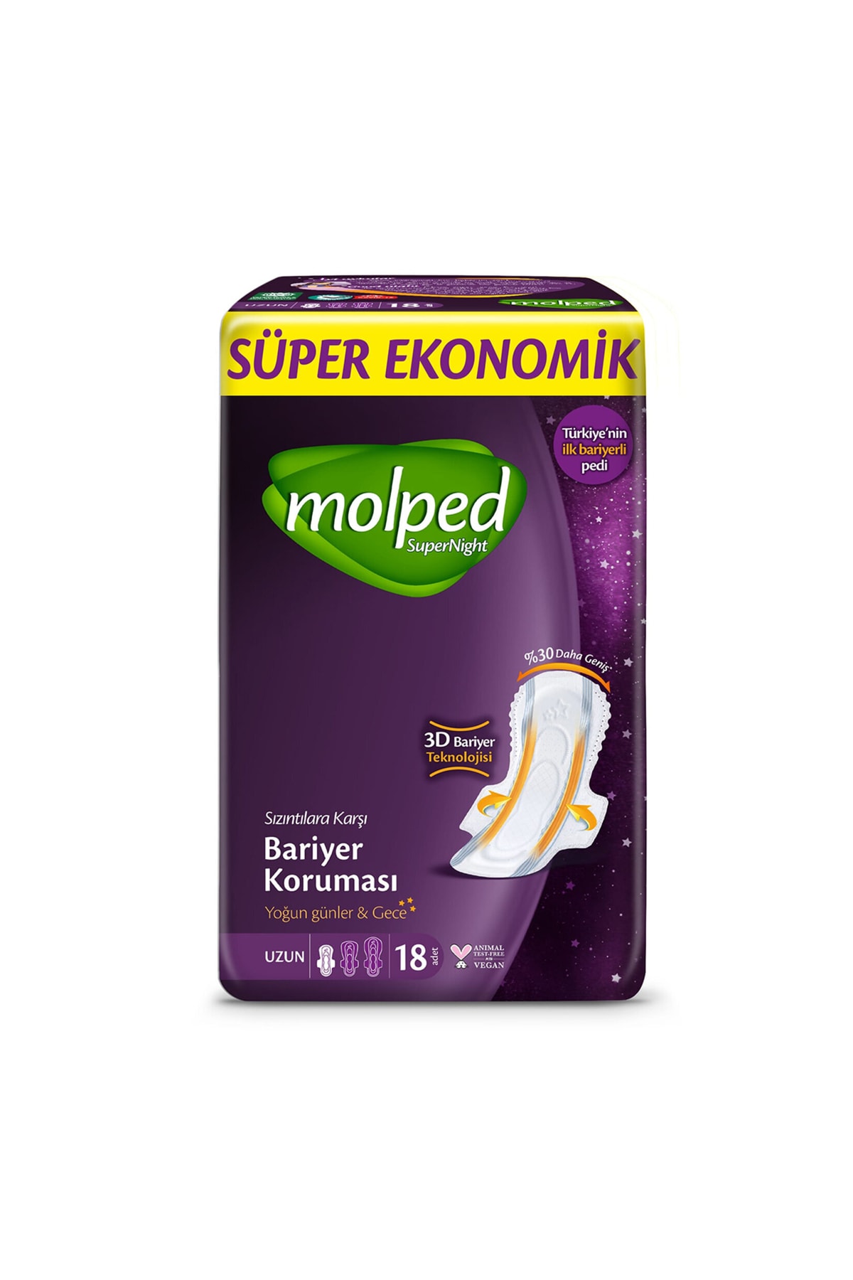 Molped Süper Night Süper Ekonomik Uzun 18li 1 Adet-