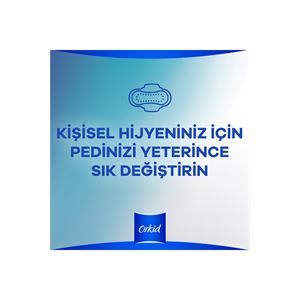 ORKİD EKSTRA HASSAS KORUMA TEKLİ UZUN 8Lİ HİJYENİK PED-