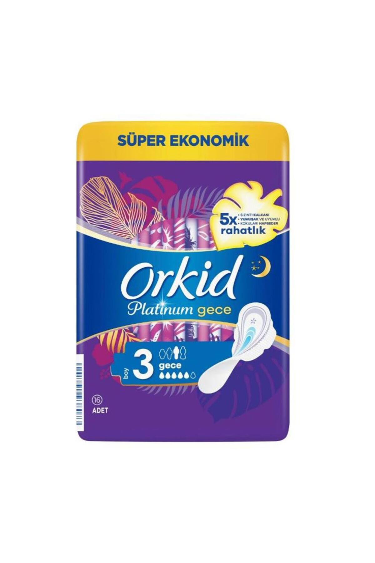 ORKİD PLATİNUM GECE 16LI HİJYENİK PED-