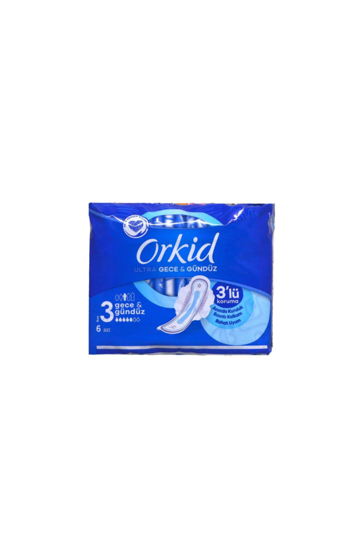 ORKİD ULTRA GECE&GÜNDÜZ 6 ADET TEKLİ HİJYENİK PED-