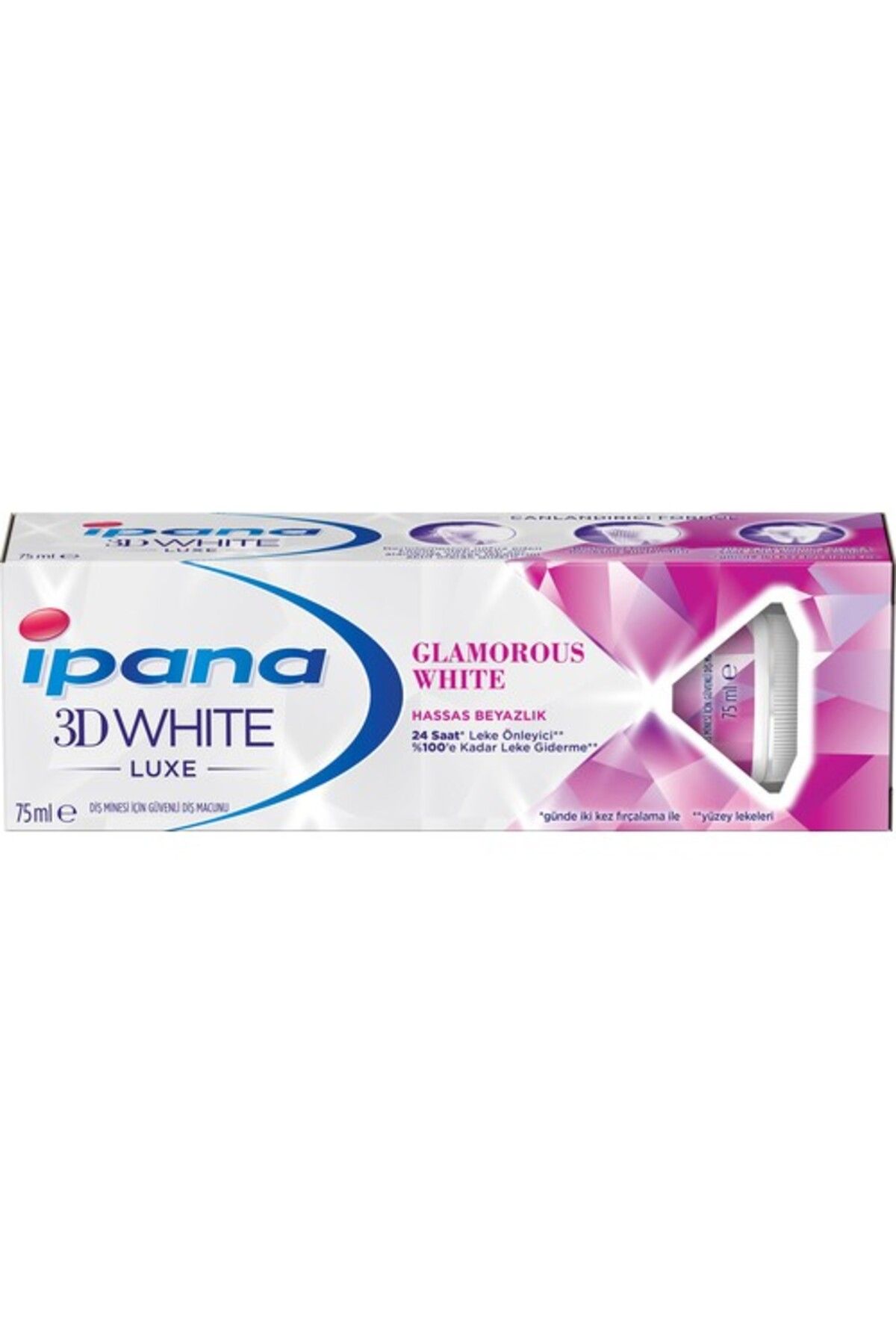 İPANA 3D WHİTE LUXE 75ML GLAMOROUS WHİTE DİŞ MACUN-