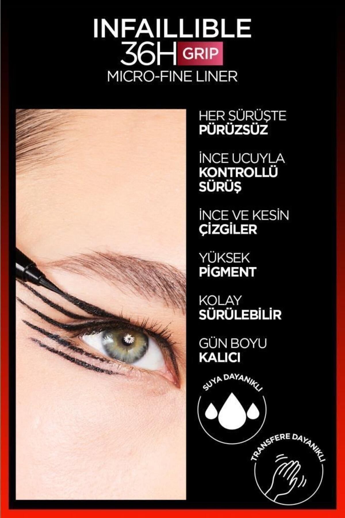 LOREAL PARİS INFAİLLİBLE 36H GRİP MİCRO FİNE EYELİNER-