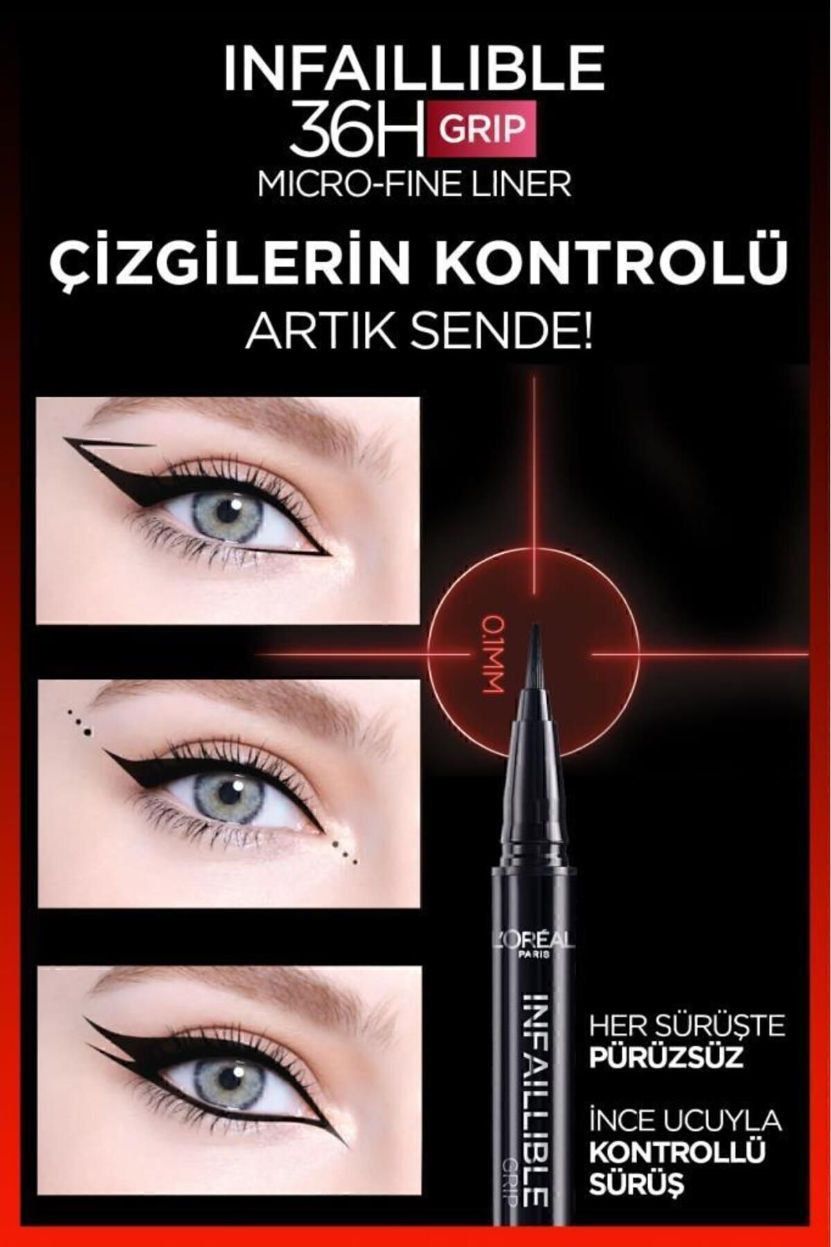 LOREAL PARİS INFAİLLİBEL GRİP MİCRO FİNE EYELİNER 03-