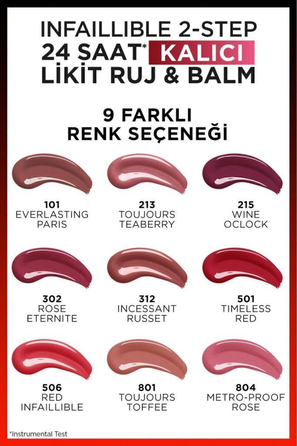 LOREAL PARİS INFAİLLİBLE 2-STEP BALM WİNE RUJ 215-