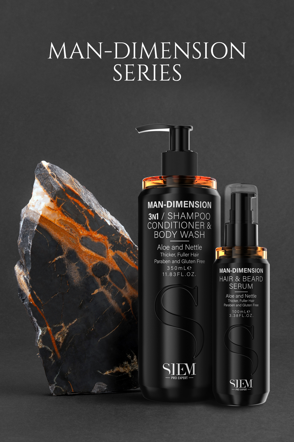 SİEM MAN-DIMENSION 3/1 SHAMPOO & CONDİTİONER&BODY 300ML-