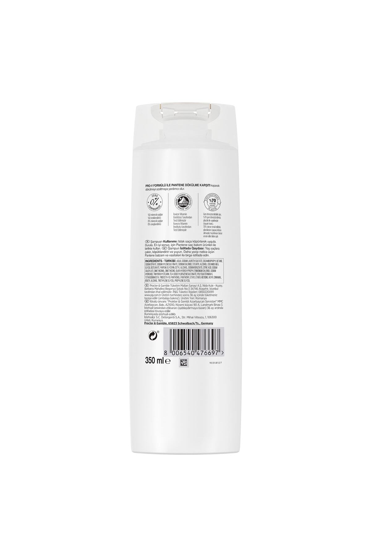 PANTENE DÖKÜLME KARŞITI ŞAMPUAN 350 ML-