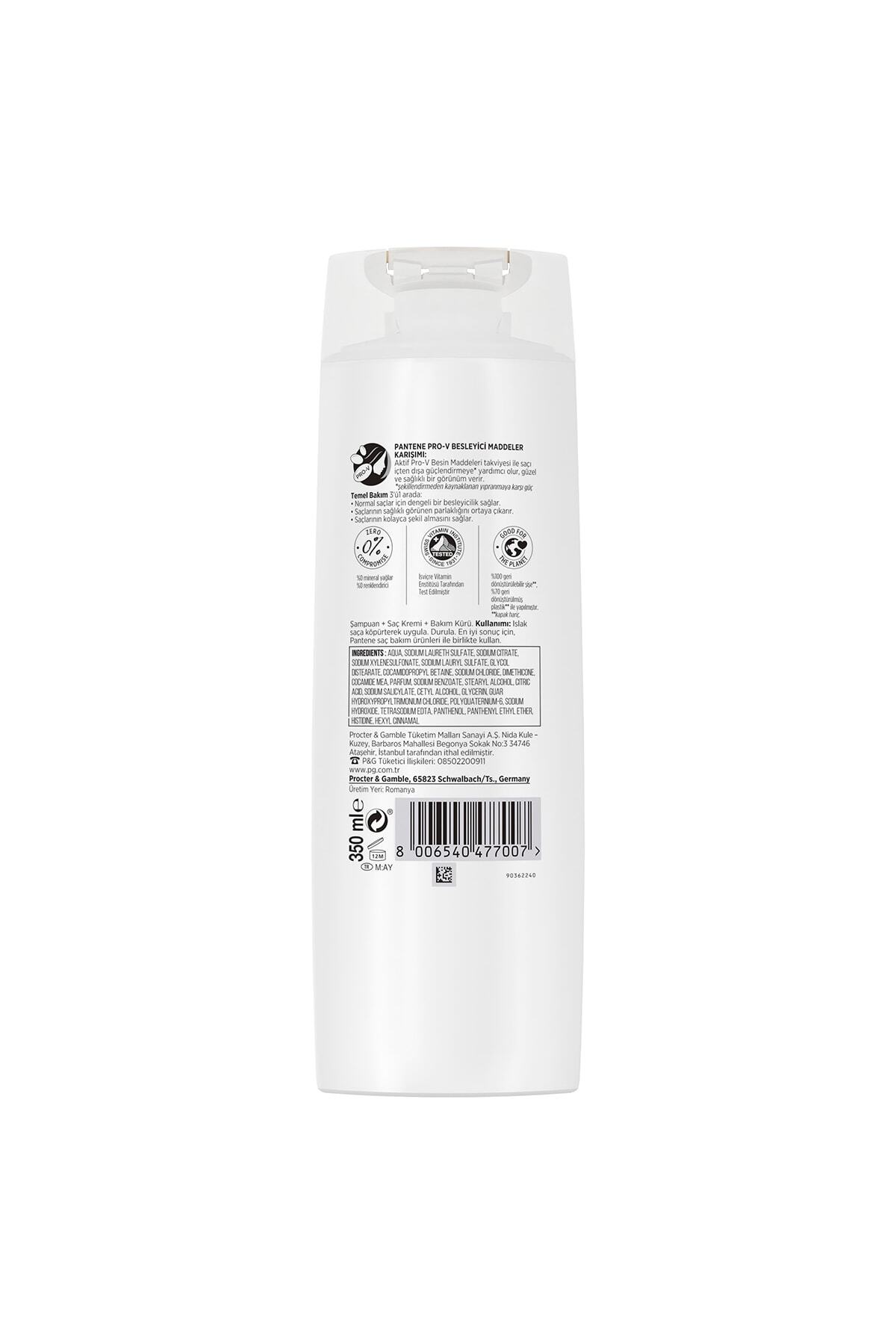 PANTENE TEMEL BAKIM 3Ü1 ARADA ŞAMPUAN 350 ML-