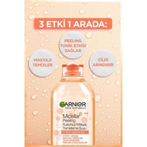 GARNİER MİCELLAR PEELİNG KUSURSUZ MAKYAJ TEMİZLEME SUYU 400ML-