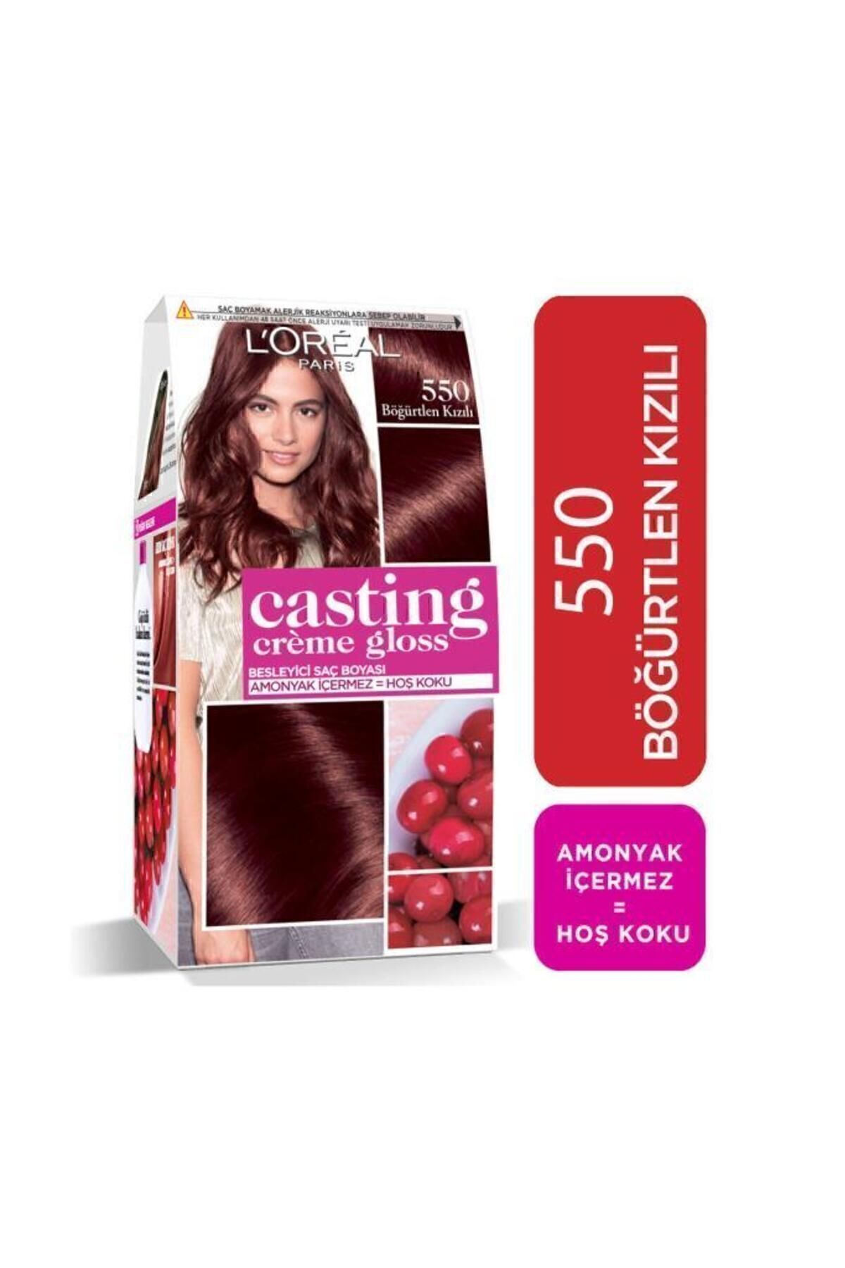 LORÉAL PARİS CASTİNG CRƏME 550 BÖĞÜRTLEN KIZILI SAÇ BOYASI-