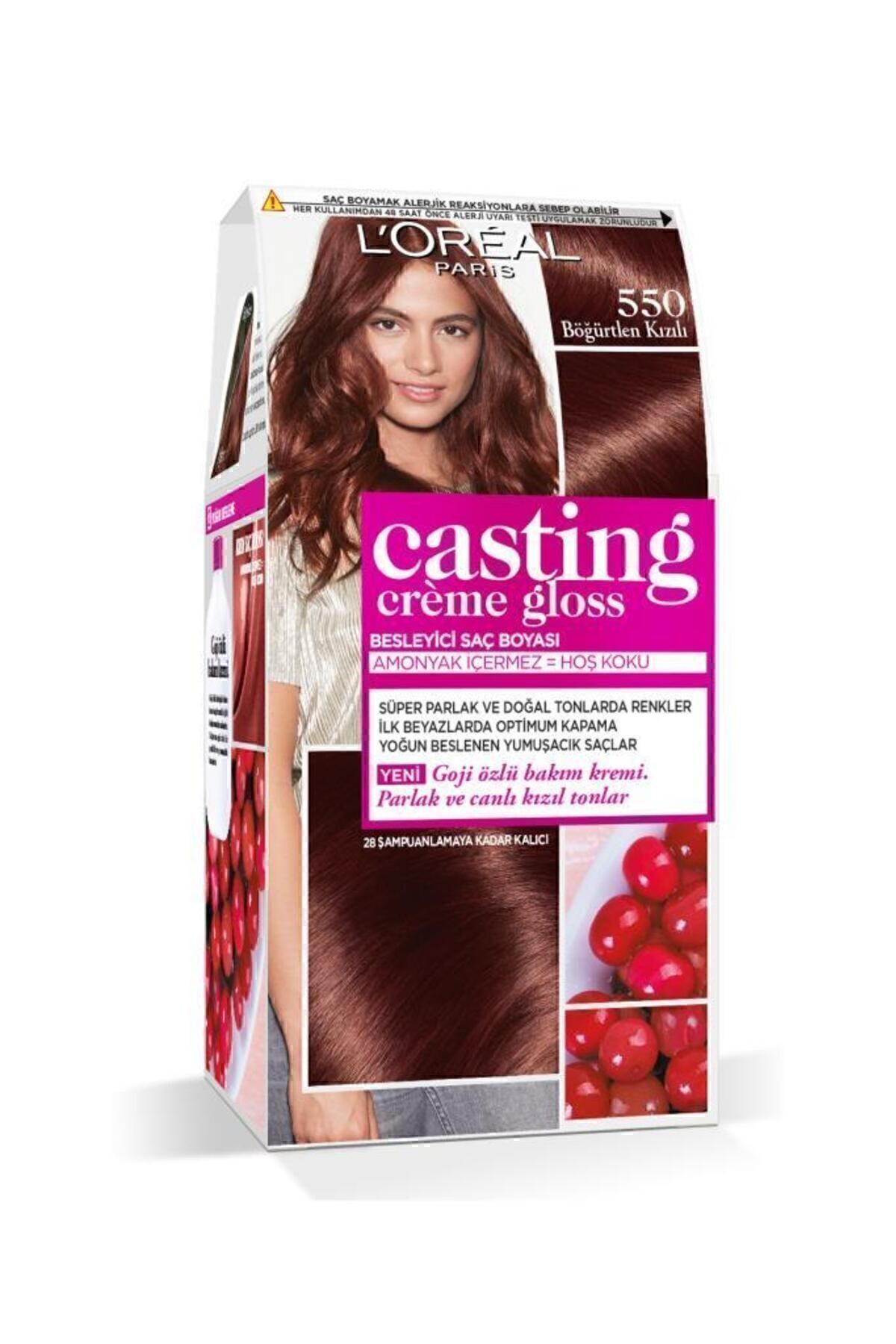 LORÉAL PARİS CASTİNG CRƏME 550 BÖĞÜRTLEN KIZILI SAÇ BOYASI-