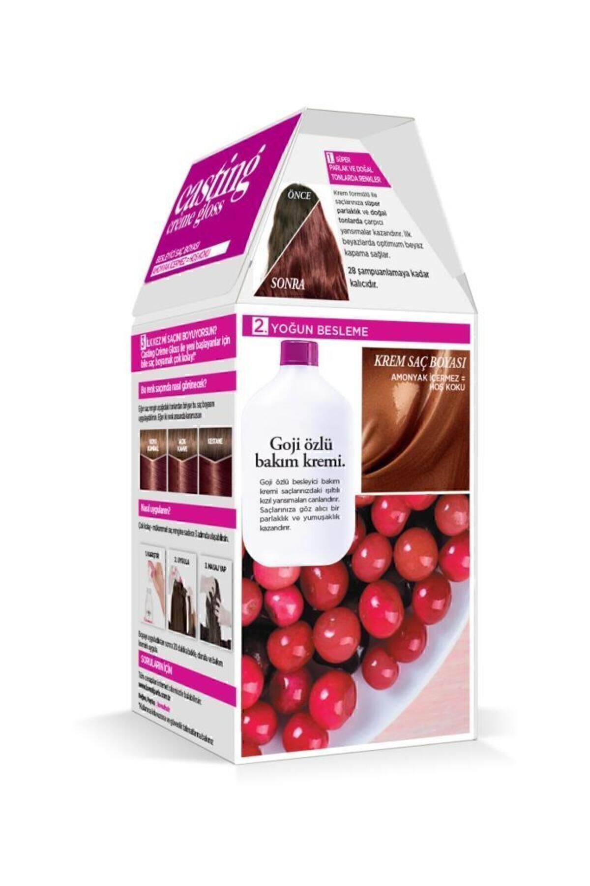 LORÉAL PARİS CASTİNG CRƏME 550 BÖĞÜRTLEN KIZILI SAÇ BOYASI-