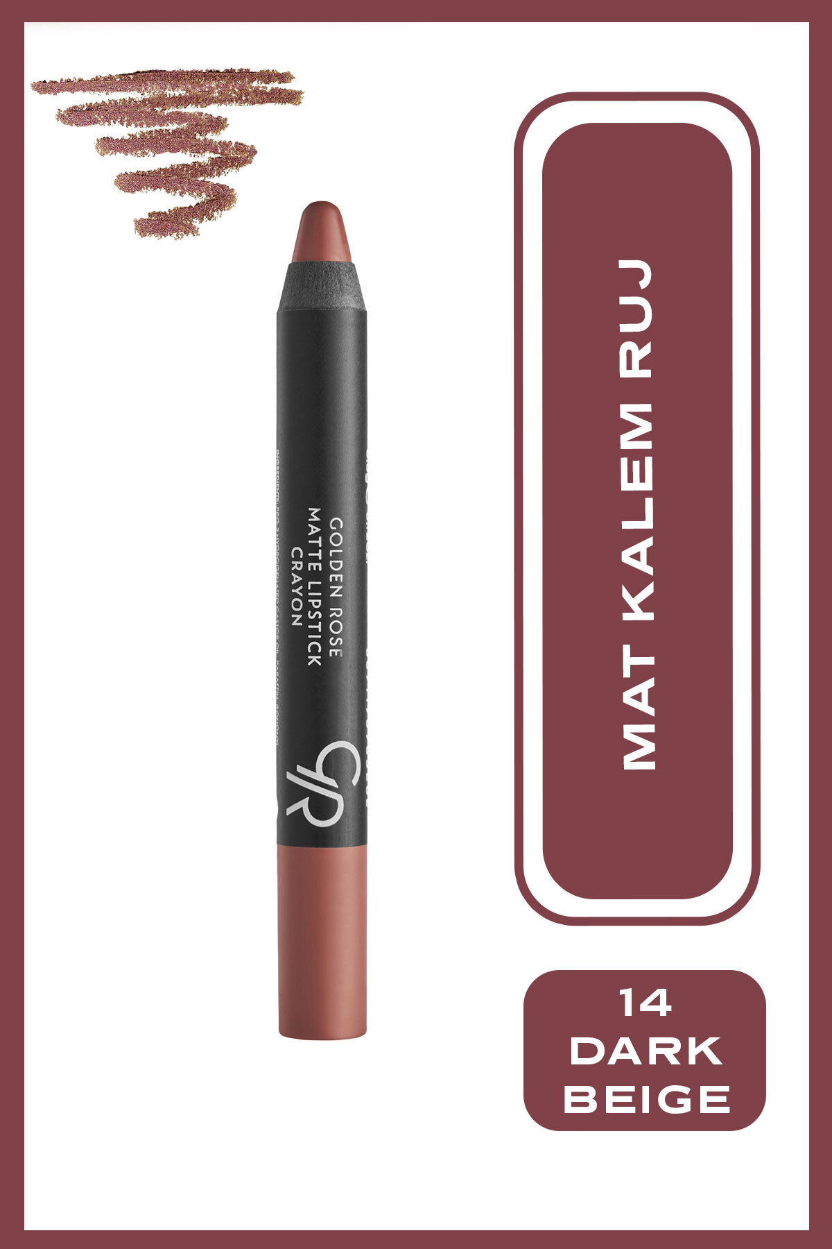 GOLDEN ROSE MAT KALEM RUJ   NO:14-