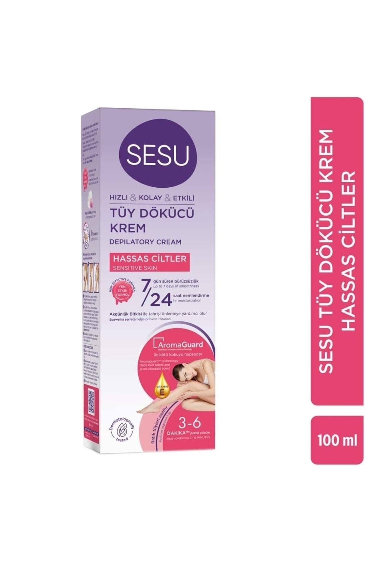 SESU TÜY DÖKÜCÜ KREM HASSAS CİLTLER 100ML-