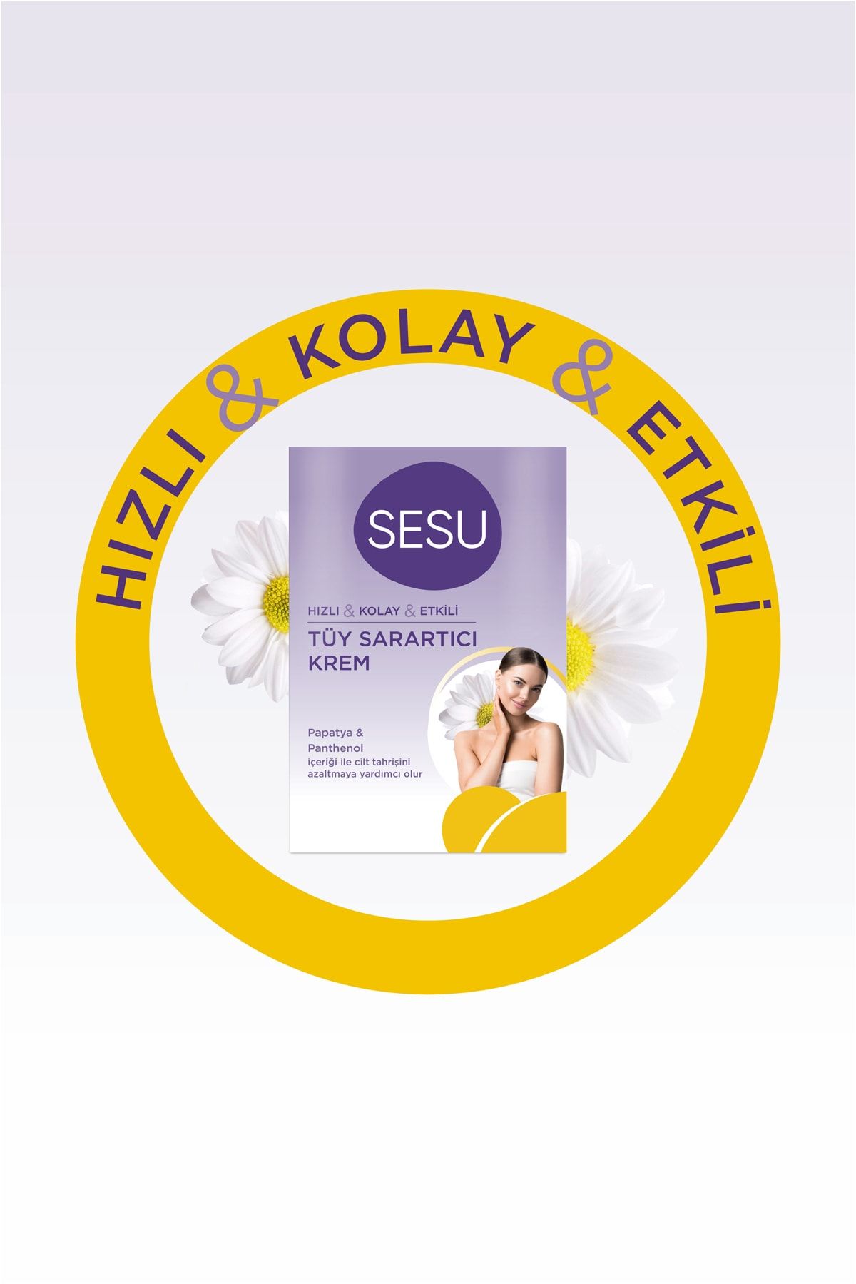 SESU TÜY SARATICI KREM-
