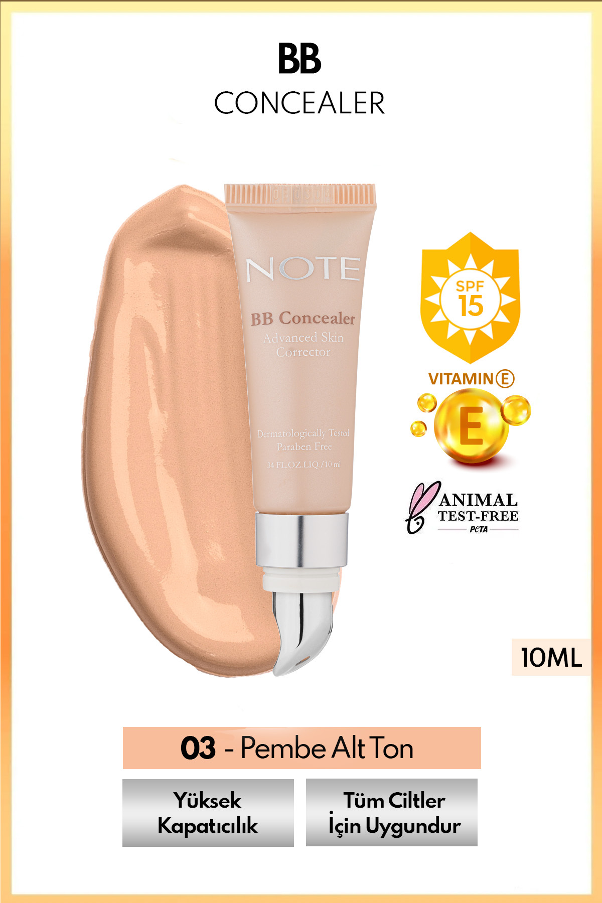 NOTE BB CONCEALER NO.03 KAPATICI-