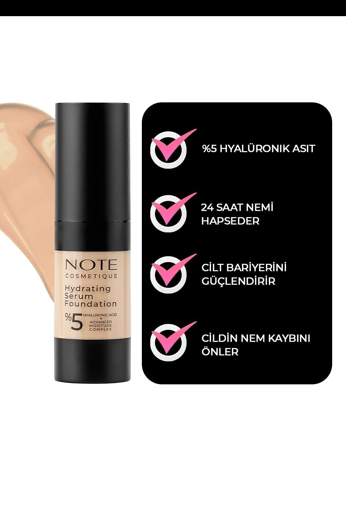 NOTE HYDRATİNG SERUM FONDÖTEN NO.01-