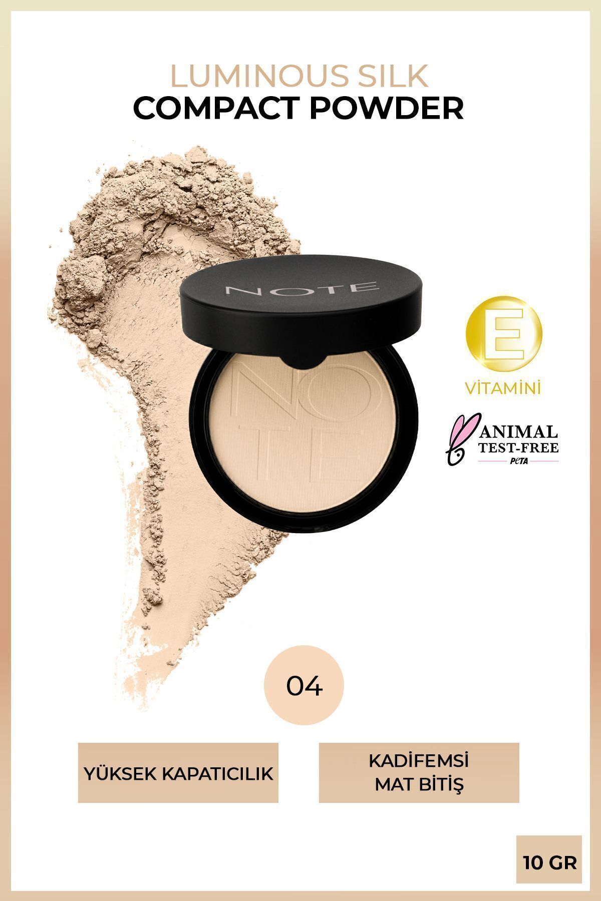 NOTE COMPACT POWDER SAND FONDÖTEN NO.04-