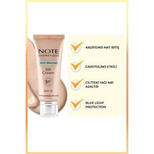 NOTE ANTİ BLEMİSH BB CREAM LİGHT BEİGE 02-