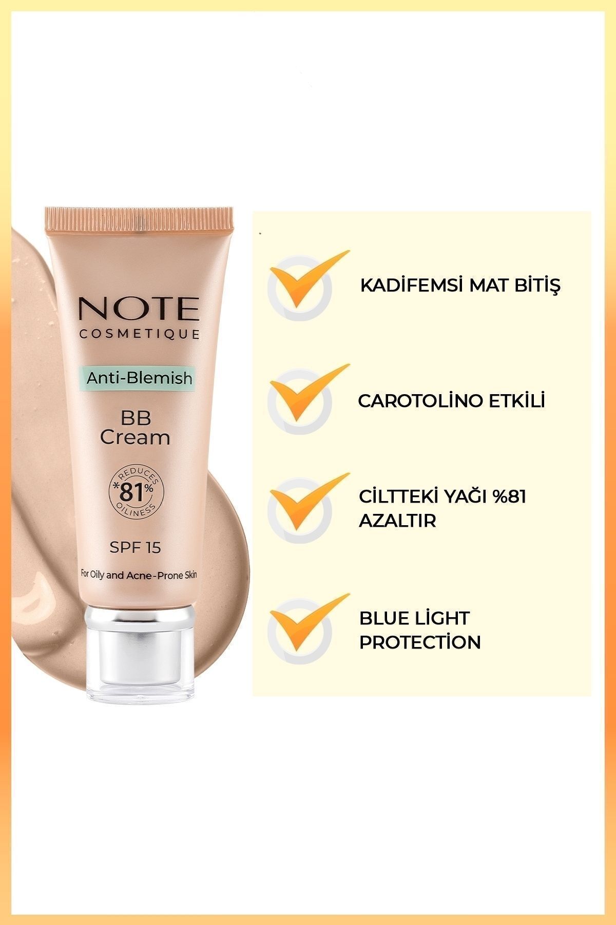 NOTE ANTİ BLEMİSH BB CREAM NATURAL BEİGE 03-