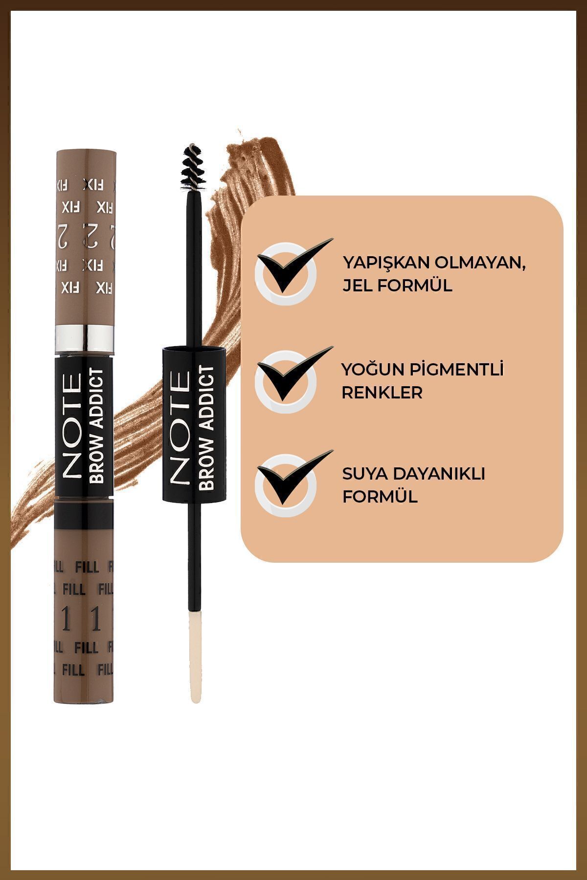 NOTE BROW ADDICT TINT&SHAPING GEL DARK BLONDE 01 KAŞ MASKARASI-