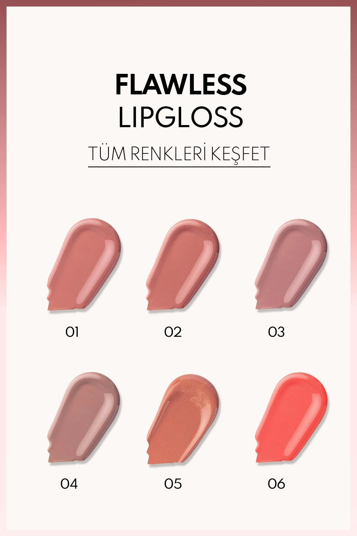 NOTE FLAWLESS LIPGLOSS DRIED ROSE NO.03-