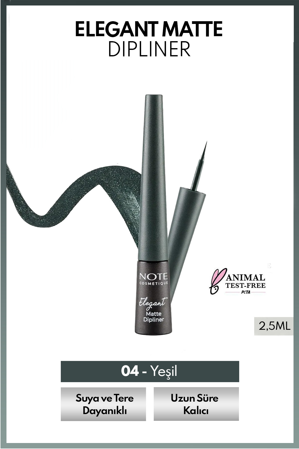 NOTE ELEGANT MATTE  OCEAN GREEN 04 EYELİNER-