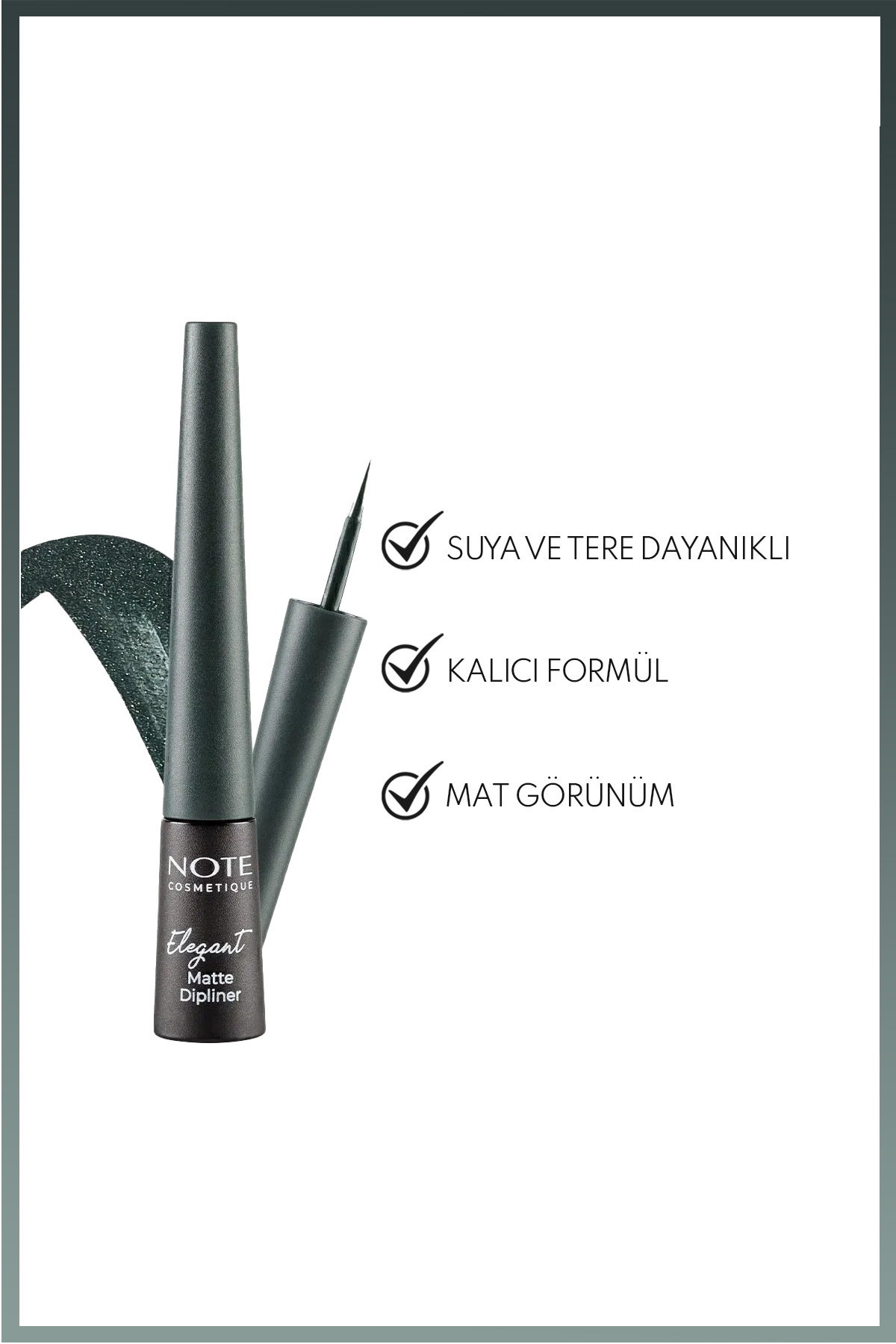 NOTE ELEGANT MATTE  OCEAN GREEN 04 EYELİNER-