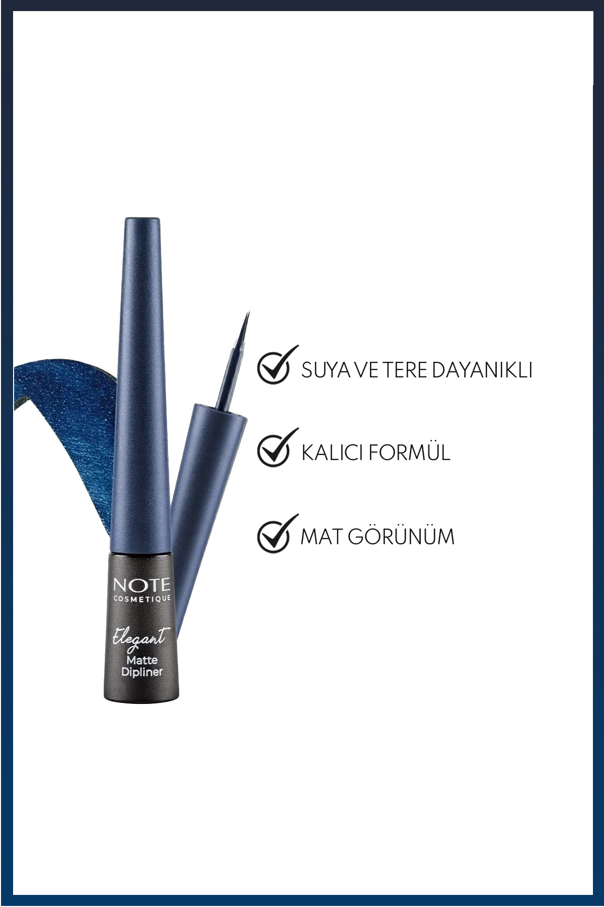 NOTE ELEGANT MATTE  NAVY BLUE 03 EYELİNER-