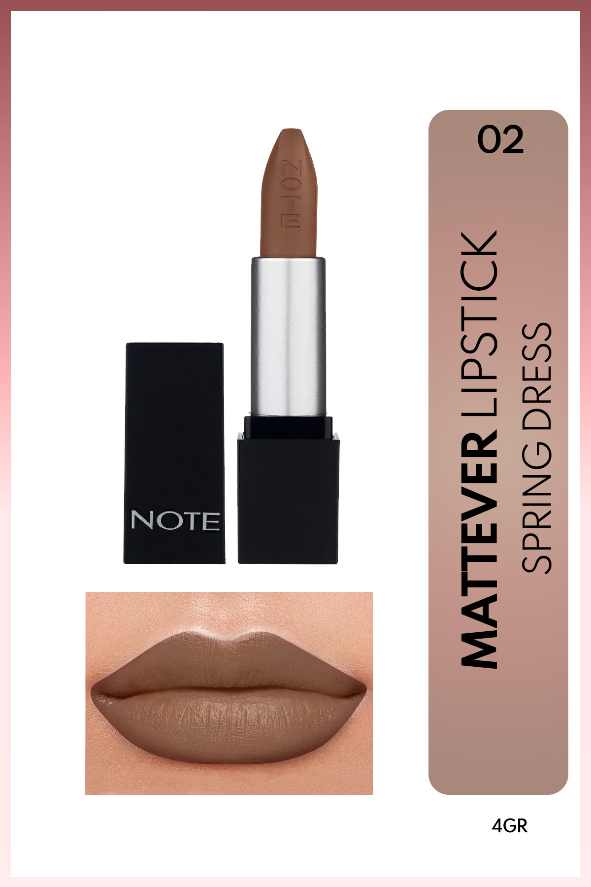 NOTE MATTEVER LIPSTICK SPRİNG DRESS 02 RUJ-
