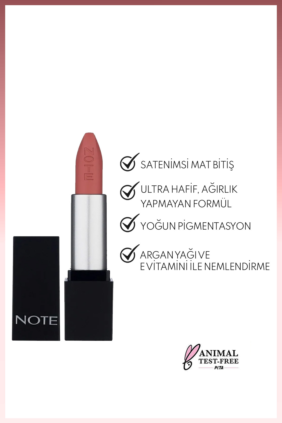NOTE MATTEVER LIPSTICK SUNSET PARTY  RUJ-
