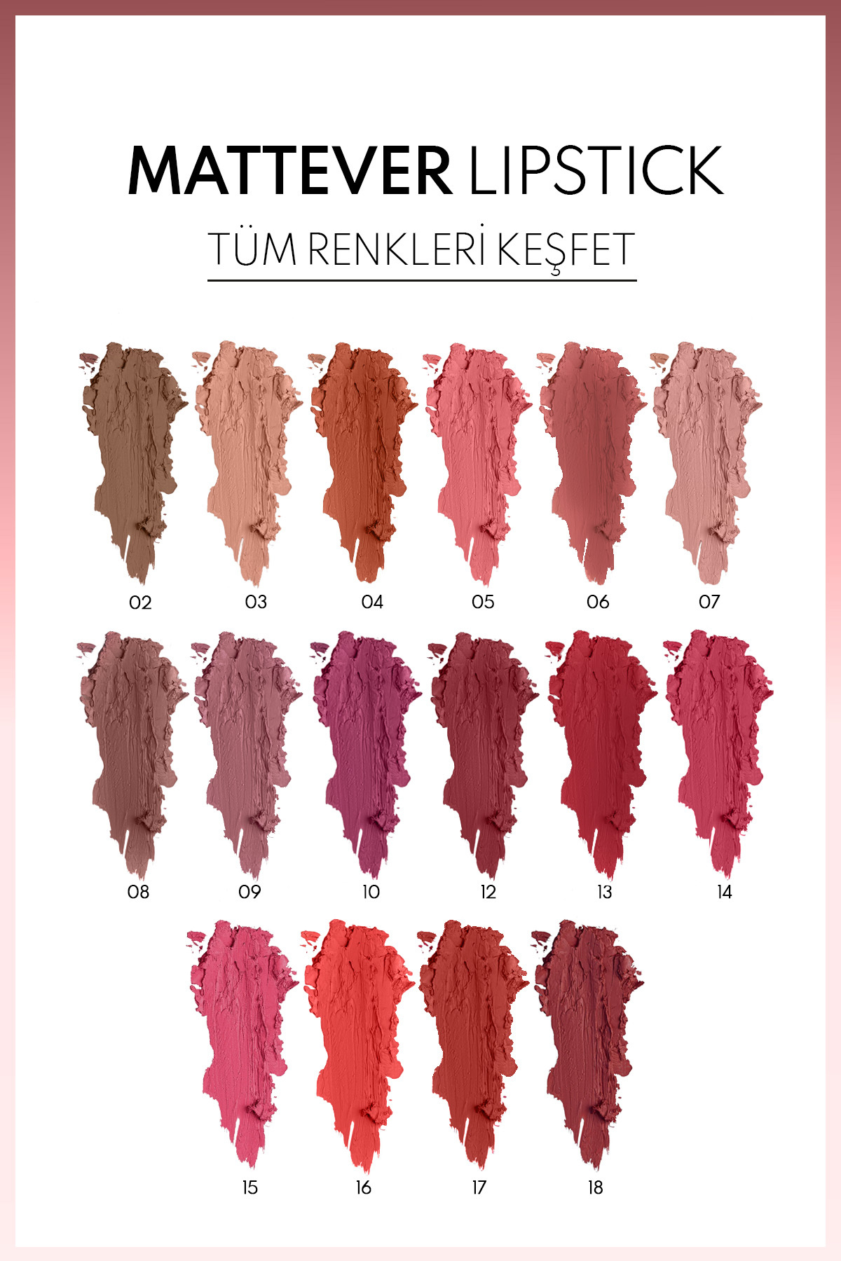 NOTE MATTEVER LIPSTICK SUNSET PARTY  RUJ-