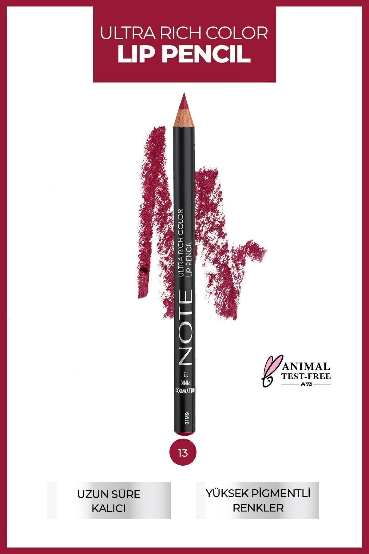 NOTE ULTRA RİCH COLOR DUDAK KALEMİ HOLLYWOOD PINK 13-