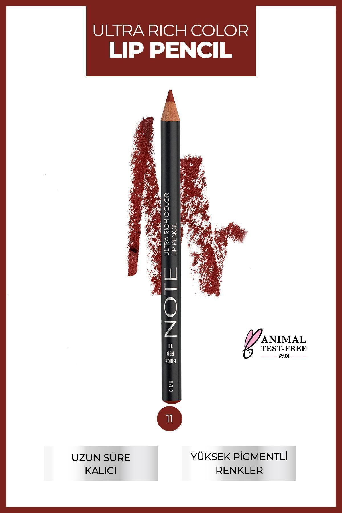NOTE ULTRA RİCH COLOR DUDAK KALEMİ BRICK RED 11-