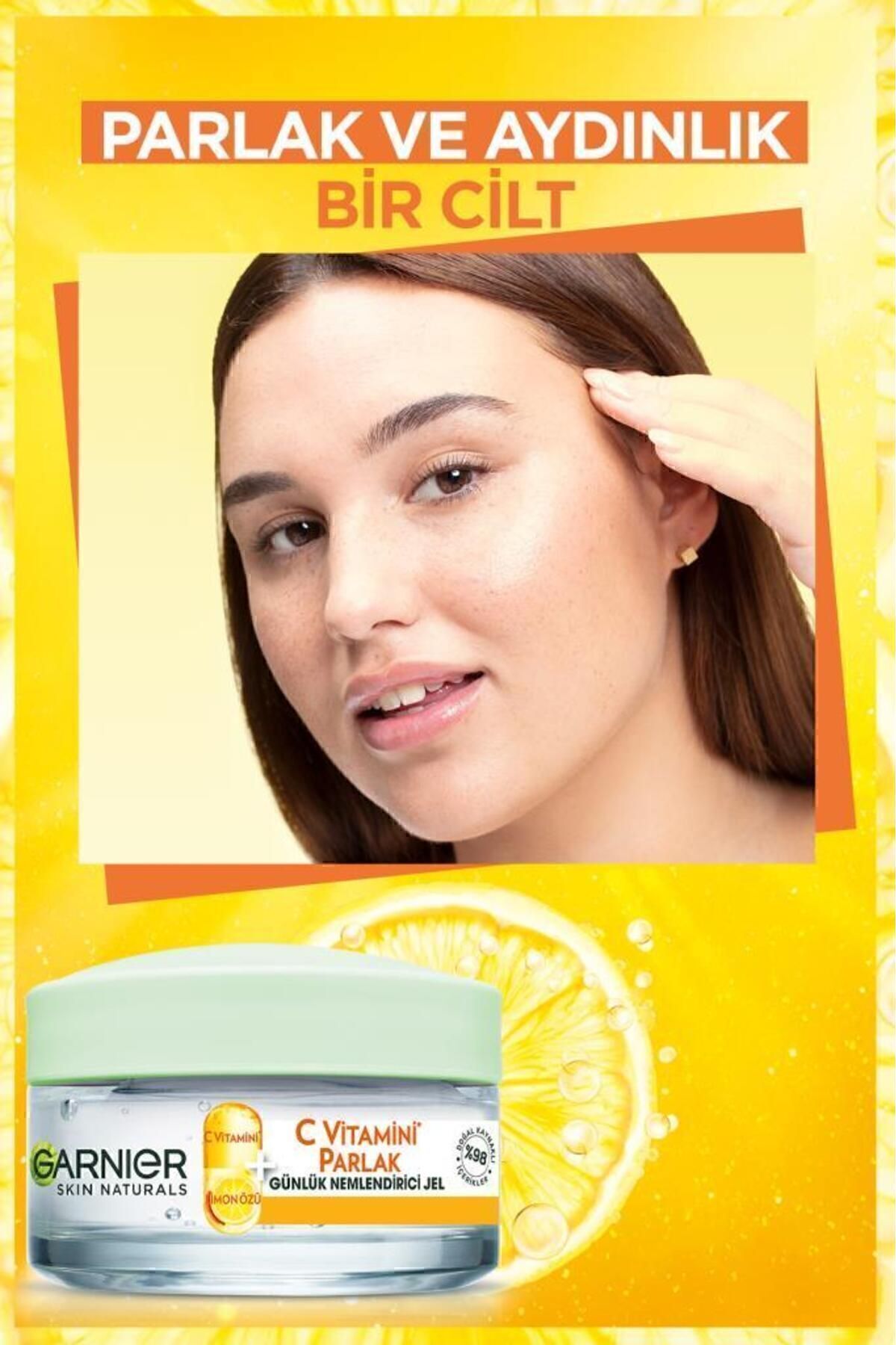 GARNİER C VİTAMİNİ PARLAK GÜNLÜK NEMLENDİRİCİ JEL 50ML-