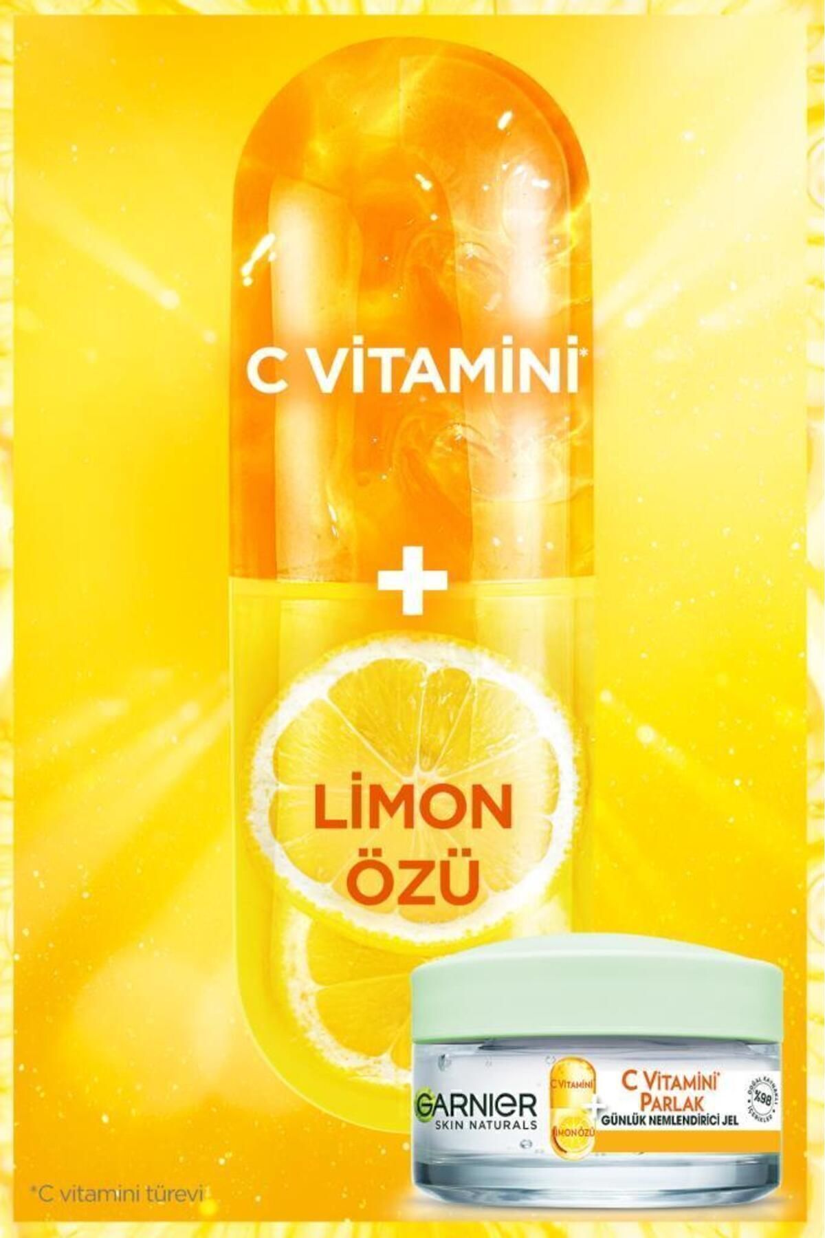 GARNİER C VİTAMİNİ PARLAK GÜNLÜK NEMLENDİRİCİ JEL 50ML-