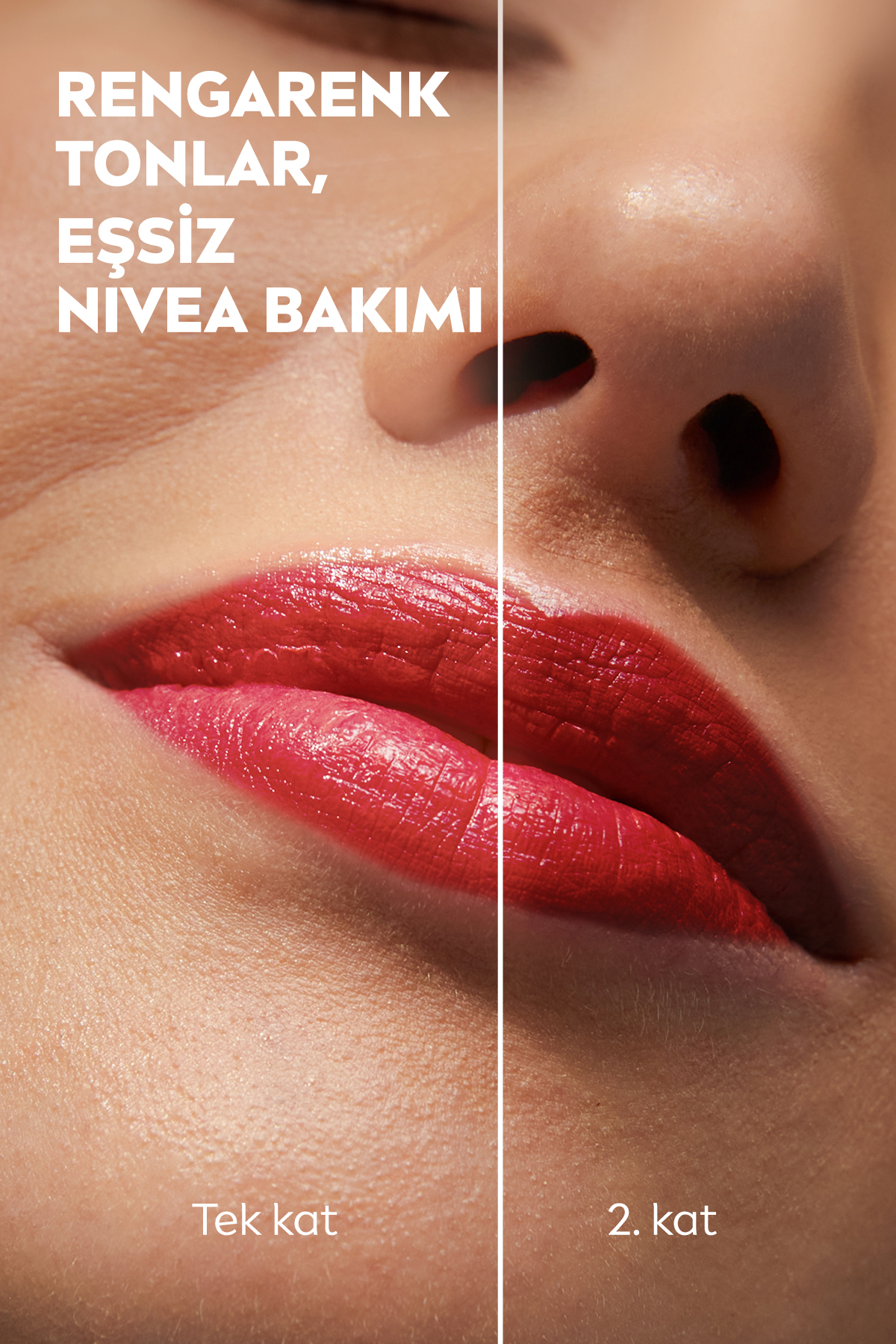 NIVEA RENKLİ DUDAK BAKIM KREMİ,KIRMIZI,4,8GR,NEMLENDİRME,SPF30,DOĞAL YAĞLAR,E-