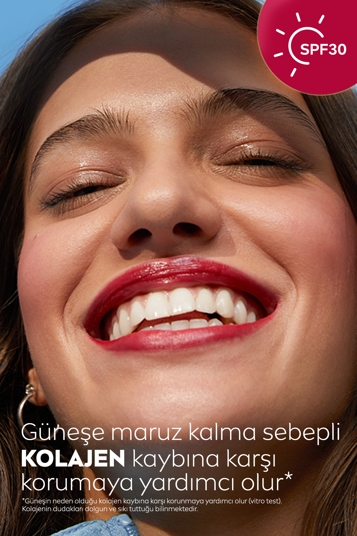 NIVEA RENKLİ DUDAK BAKIM KREMİ,KIRMIZI,4,8GR,NEMLENDİRME,SPF30,DOĞAL YAĞLAR,E-