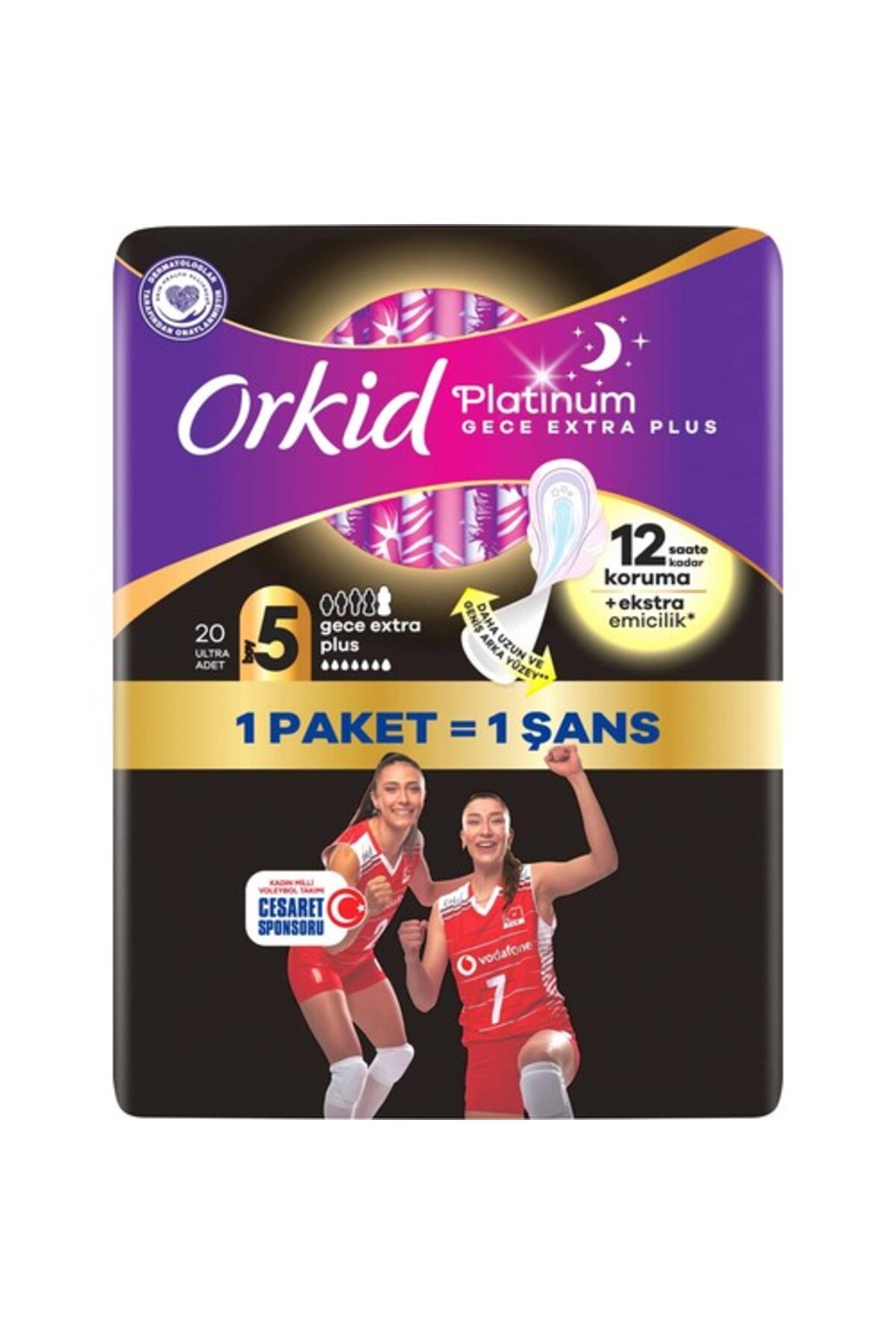 ORKID PLATINUM GECE EKSTRA PLUS 20 ADET OLİMPİYAT-
