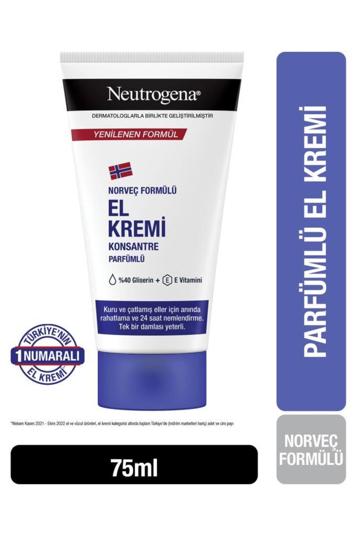 Neutrogena Konsantre Formüllü Parfümlü El Kremi 75 ml-