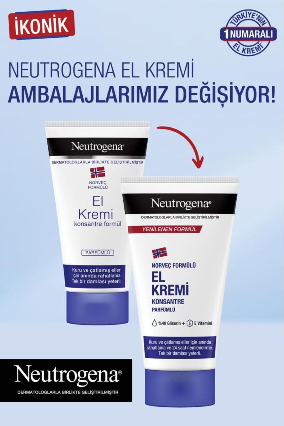 Neutrogena Konsantre Formüllü Parfümlü El Kremi 75 ml-