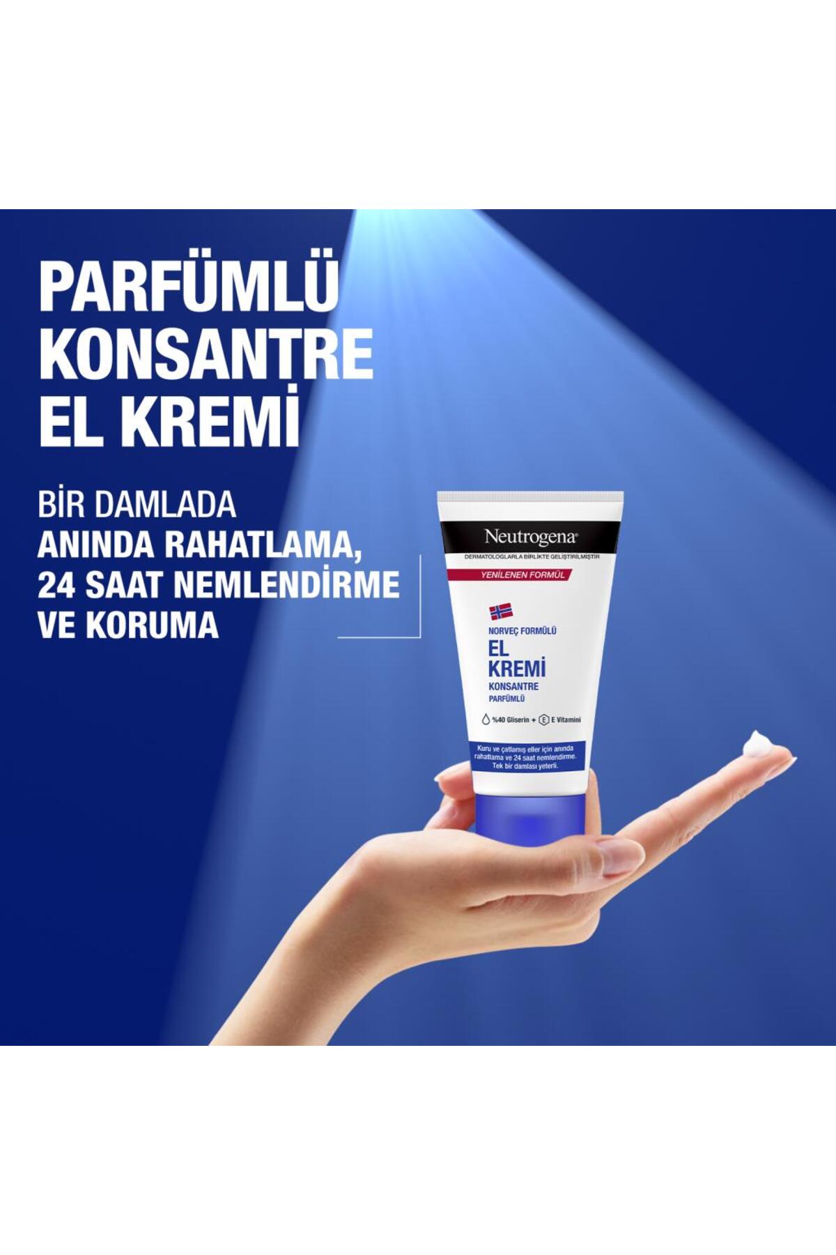Neutrogena Konsantre Formüllü Parfümlü El Kremi 75 ml-