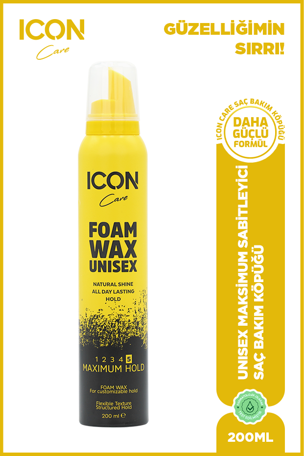 İcon Care Saç Köpük Şekillendirici Wax 200ml Maximum Hold-