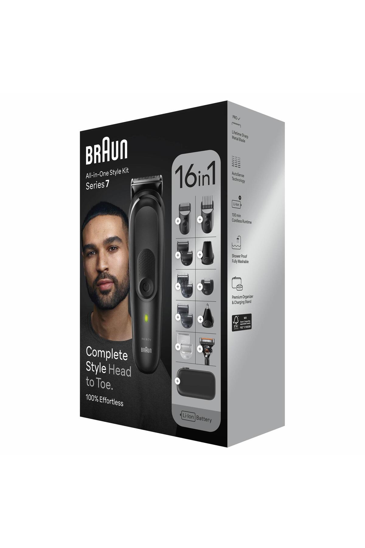 Braun Series 7 Hepsi Bir Arada Şekillendirme Seti  16sı 1 Arada Erkek Bakım Kiti-