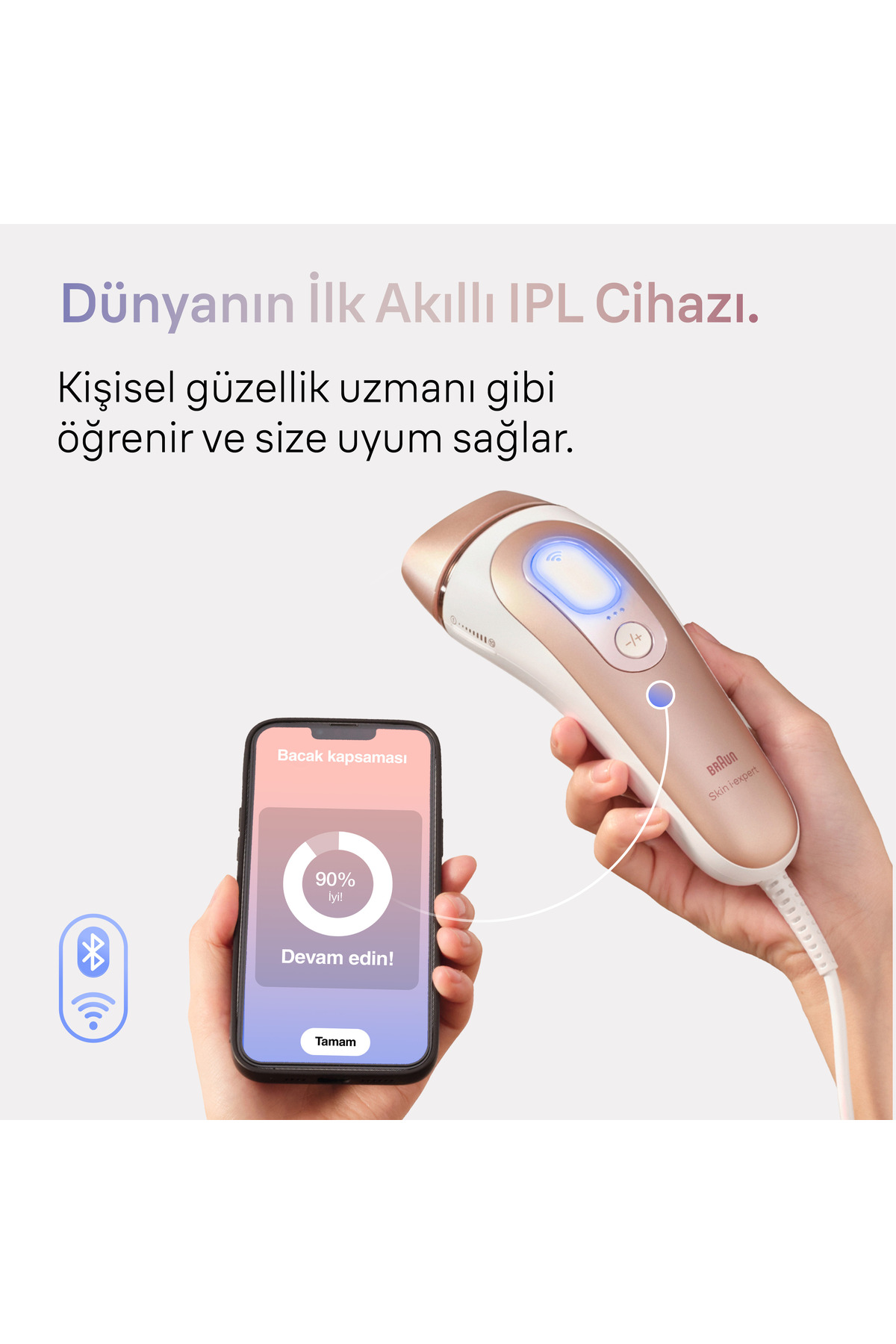 Braun IPL Skin i·expert, Evde Tüy Alma, Ücretsiz Uygulama, Çanta, Gillette Venus, 2 Başlık, PL7147-
