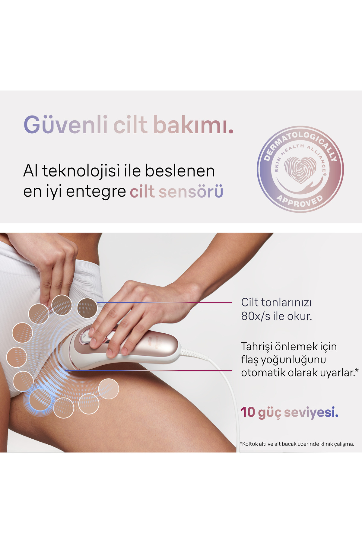 Braun IPL Skin i·expert, Evde Tüy Alma, Ücretsiz Uygulama, Çanta, Gillette Venus, 3 Başlık, PL7253-